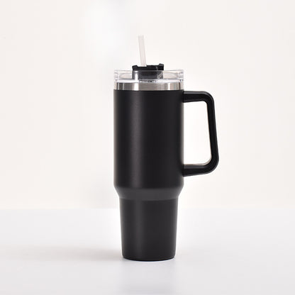 40oz Stainless Steel Thermos Cup Fashion Simple Handle Large Ice Cup