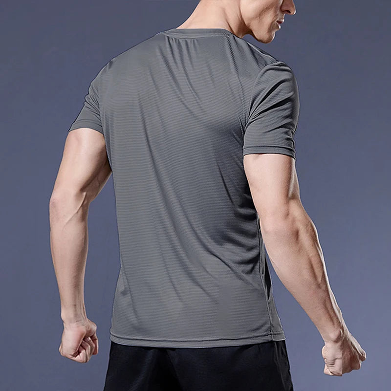 Men`s Running Shirts Soccer Shirts Men's Jersey Sportswear Men's Jogging T-Shirts Quick Dry Compression Sport T-Shirt Fitness Gym