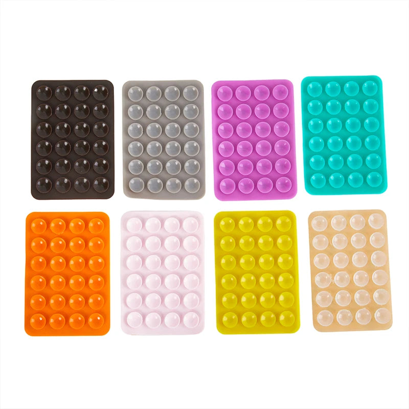 Silicone Suction Pad For Mobile Phone Fixture Suction Cup Backed 3M Adhesive Silicone Rubber Sucker Pad For Fixing