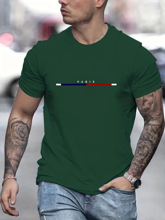 Men's 100 Cotton Short Sleeve T-shirt Top Loose T-shirt