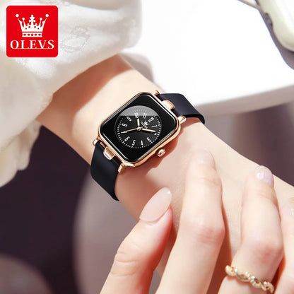 Women's Watches Simple Elegant Quartz Wristwatch Original Waterproof Silicone Strap Luminous Hands Trend Fashion Style