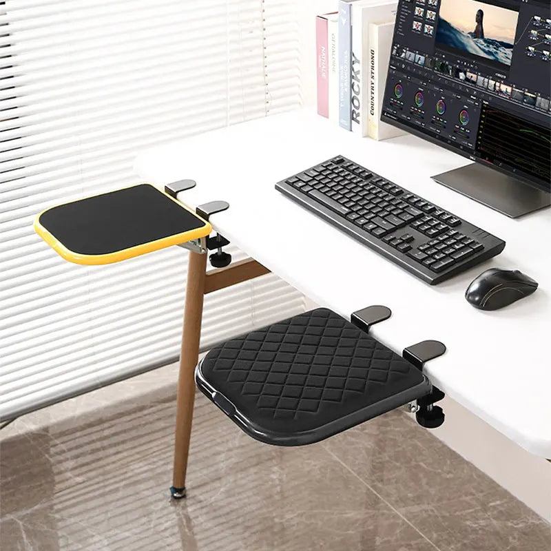 Folding Computer Armrest Pad，Ergonomic Office Arm Support，Adjustable Computer Wrist Rest，Desktop Extender，Mouse Pad，PC Game Pad