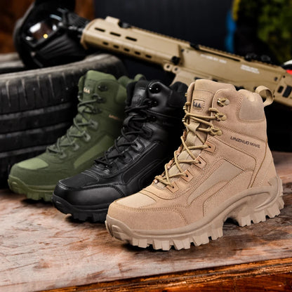 Men's Military Boot Men's Desert Combat Ankle Boot Tactical Army Boot Male Shoes Outdoor Work Shoes Motorcycle Boots Big