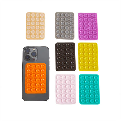 Silicone Suction Pad For Mobile Phone Fixture Suction Cup Backed 3M Adhesive Silicone Rubber Sucker Pad For Fixing