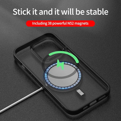 Luxury Clear HD Phone Case For iPhone 14 13 12 11 15 Pro Max iPhone Strong Magnetic absorption Thin Ultra Clear Wireless Charging Magnetic Case