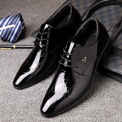 Luxury Italian Leather oxford shoes for men l wedding shoes pointed toe dress shoes classic derbies plus size 38-48