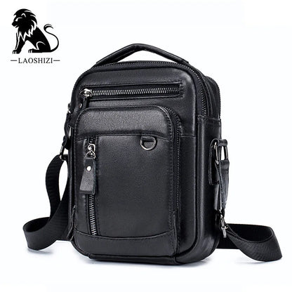 100% Genuine Leather Men's Shoulder Bags