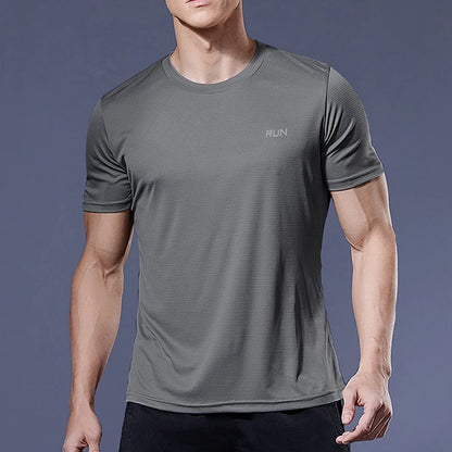 Men`s Running Shirts Soccer Shirts Men's Jersey Sportswear Men's Jogging T-Shirts Quick Dry Compression Sport T-Shirt Fitness Gym