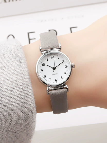 Women's Minimalist Graceful and Petite Noiseless Waterproof Ins Style Special-Interest Design wrist watch