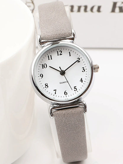 Women's Minimalist Graceful and Petite Noiseless Waterproof Ins Style Special-Interest Design wrist watch